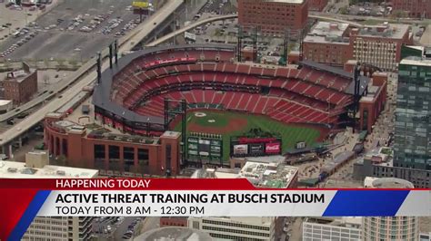 Active threat training at Busch Stadium today